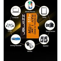 Micro TF SD Card 512GB High Speed SD Memory Card 128GB 256GB 64GB Class 10 U3 V30 TF Flash Cards For Phones Cameras Drones