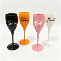Wedding Champagne Flute for Bride/Groom Island Bachelorette Party Team Bride/Groom Gift Tropical Bridal Shower Favor Honeymoon