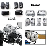 Motorcycle Handlebar Control Switch Caps Buttons Covers For Harley Sportster 1200 883 Dyna CVO Softail Fat Boy Street Bob V-Rod