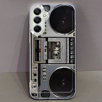 Retro tape drive pattern phone case for galaxy S25, S24, S23, S22, S21, S20,FE Ultra Plus 5G anti drop and shockproof back cover