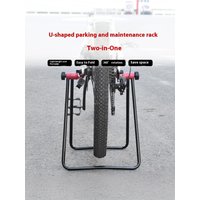 AliExpress NONE 1PC Bike Triangular Vertical Parking Rack Road Bike U-shaped Repair Frame Bicycle Folding Maintenance Stand Cycling 【AliS8】