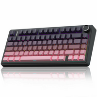 New AULA F75 Mechanical Keyboard 2.4G Wireless/Bluetooth/Wired RGB 75% Layout OEM Profile Gasket Customized PC Gaming Keyboard