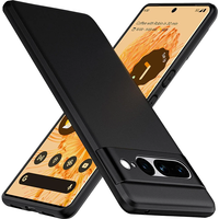 Luxury Ultra Thin Frosted Silicone Soft Case For Google Pixel 9 XL 8 8A 7 6 6A Pro Solid Black Matte Rubber Shell TPU Back Cover