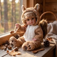 Cloveray 20inch Full Silicone Body Reborn Baby with Rooted Hair Doll Soft Silicone Newborn Birthday Christmas Gift