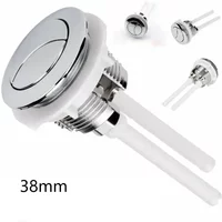 1pc Dual Flush Thread Diameter 38mm Toilet Tank Round Valve Push Button Water Saving For Bathroom Cistern