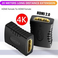 KEBIDUMEI 4K HDMI-compatible Extender Female To Female Converter Extension Audio Adapter For Monitor Display Laptop PS4/3 PC TV