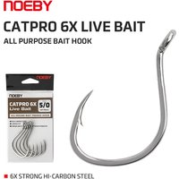 NOEBY CATPRO 6X Live Bait Hook All Purpose Bait Hook Sharp Needle Point 70kg Strength Freshwater Saltwater Bait Fishing Tackle