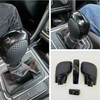 baking paint with leather shift handle gear side cover DSG logo for VW for Golf 6 7 R GTI Passat B7 B8 CC R20 Jetta MK6 G