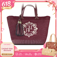 CH Luxury Brand Women's Tote Bag New Large Capacity Multifunctional Vegetable Basket Beach Bag Classic Shoulder Bag