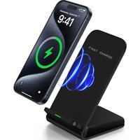 15W Wireless Charger Fast support for Samsung S24 S23 S22 21 Ultra Quick Charging Stand For iPhone 17-12Pro Max Xiaomi17 15 14