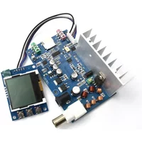 DIY kits 5W 76M-108MHZ 7W Max stereo PLL FM transmitter suite DIY kits power frequency adjustable volume + LCD display
