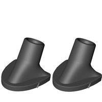 Golf Bag Stand 2 Pcs Rubber Pad Golf Bag Feet Attachment Durable Sport Pack Holder Easy To Install Replace For Outdoor Garden