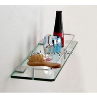 20 25 30 35 40 45 50cm single tier wall toilet glass bathroom shelf