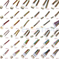10er-Set SH1.0 1.25 ZH1.5 PH2.0 XH2.54 Steckverbinder Buchsengehäuse 10/20/30cm Kabel + Stecker 2/3/4/5/6/7/8/9/10/12P Wafer