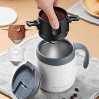 1/3pc Foldable Coffee Filter Portable Pour Over Coffee Maker Filter Reusable Funnel Cup with Ear Hook Paperless Coffee Dripper
