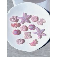 12 pieces of fashionable and versatile (ABS) starfish and bear DIY detachable shoe accessories, garden shoes and sandals decorat