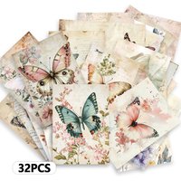 32pcs, literary pastoral, postcards, decoration/greeting cards/postcards, high-definition printing, collectible and mailable