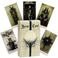 Mystery Horror Tarot Deck - 78 Card Set for Divination, Power Exploration and Psychic Insight | The Perfect Board Game Accessor