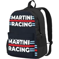 Martini Racing Team Backpacks Boys Girls Bookbag Children School Bags Cartoon Kids Rucksack Laptop Rucksack Shoulder Bag
