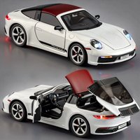 1:32 911 Targa Alloy Sports Car Model Diecast & Toy Metal Vehicles Car Model High Simulation Collection Childrens Gift