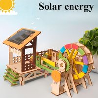 Diy solar-powered children's science and education experimental toys, hand-assembled models, science and education toys Gift