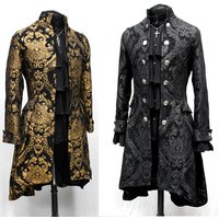 Custom Made Medieval Brocade Coat Costume Retro Gothic Dragon Jacket Tudor King Henry Court Costume