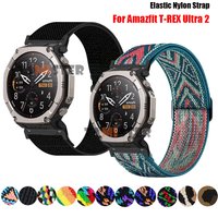 Elastic Nylon Loop Watch Band For Amazfit T-REX Ultra 2 Strap Replacement Correa Wristband For Amazfit T Rex Ultra 2 Bracelet