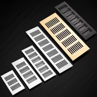 Aluminum alloy rectangular air vent grille ventilation cover Closet Shoe Wardrobe Cabinet Mesh Hole louver vent home Decor cover