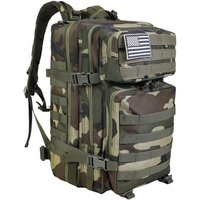 Camouflage Tactical Backpack Unisex Double Shoulder Bag for Hiking Cycling Travel Outdoor Walking Bag 600D Oxford Cloth