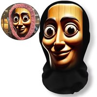 3D Printed Breathable Full Face Mask Unique Mesh Design TungTungTung Funny Cosplay Props for Masquerade Performance Party