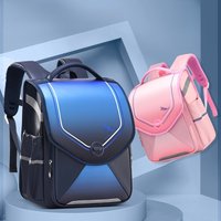 Japanese Schoolbag for Primary Students Luxury Kids Rucksack PU Flap Book Bag Large Capacity Satchels Waterproof School Backpack