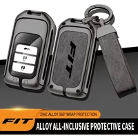 Zinc Alloy Car Key Case Cover For Honda FIT 2017 Accord 2003-2007 Cr- v Freed Pilot CRV HR-V Jade Crider Odyssey