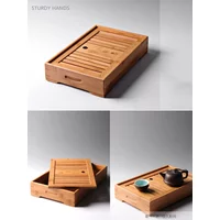 Exquisite Bamboo Tray Water Storage Tea Table Trays Decorative Chinese Tea Accessories Custom Tea Ceremony Tray Teapot Storage