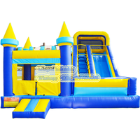 6x4 meters Small Inflatable Bouncer Castle Game For Kids Inflatable House Party Jump Bouncing And Slide Combo Outdoor
