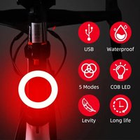 AliExpress NONE Bicycle Taillight USB Rechargeable Multi Lighting Modes Led Bike Seatpost Light Flash Tail Rear Lights for Mtb Bike Accesseries