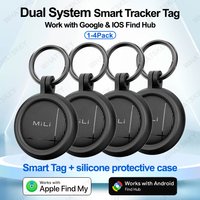 1-4Pack LiTag Duo Smart Tracker Works with iOS & Google Find Hub Anti‑Lost Key Finder Locator for Wallet Portable Tracking Tag