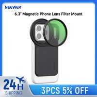 NEEWER 6.3" Magnetic Phone Lens Filter Mount Adapter Backplate Accessories & 67mm CPL Filter Circular Polarizing Polarizer