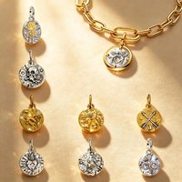 2026 Original Medallion Charm DIY Jewelry Gifts Crossing Arrows Skull Cupids Lion Swallow Rose Pendant Fit Bracelets Accessories
