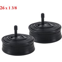 2pcs 26x1 3/8 Lightweight Bicycle Inner Tube 26 inch 32mm Schraber Valve Road Bike Inner Camera