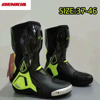 BENKIA Motorcycle Boots CE Certification Professional Track Riding Boots Racing Summer Zapato AntiCollision Off-Road shoes