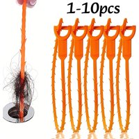1-10PC Sewer Unclogger Bathroom Hair Sewer Sink Clean Pipe Dredging Shower Remover Household Cleanser Drainage Unblocking Tools