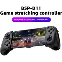 Manette de jeu extensible D11 avec déclencheur à effet Hall compatible avec téléphone Android/Switch/PC/iOS/contrôleur de streaming