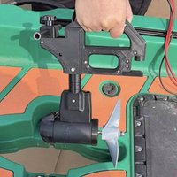 12V 800 Watt Electric Brushless Motor Pedal System Handle Control High Thrust Kayak Propeller Tank Backwards with Fixed Parts