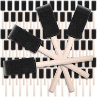 1 inch Foam Sponge Paint Brush Set (Pack of 50) Foam Paint Brushes for Painting, Stains, Varnishes, Lightweight