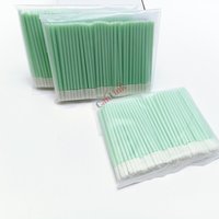 Fiber Optic Swabs For 1.25mm/2.5mm LC/SC/FC/ST Connectors 100PCS Fiber Cleaning Rod FTTH Tool Fiber Optic Cleaning Sticks