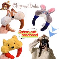Disney Chip and Dale anime two-dimensional cute headband for girl creative cartoon hairpin hair accessory a gift for best friend