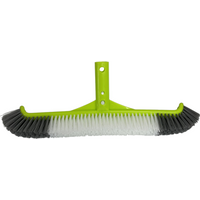 17.5" Curved Edge Pool Brushes Head for Cleans Pool Swimming Walls, Tiles & Floors, Premium Nylon BMustHave for Pool Maintenance
