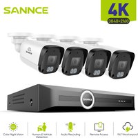 ANNKE 8MP 4K PoE Security Camera System, 8CH NVR Kit with AI Human/Vehicle Detection, 128° Wide Angle, Smart Dual-Light Night Vision, S+265 Compression, IP67, Remote Access