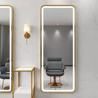 Saloon Equipment and Furniture Barber Stations Hair Styling With Lights Salon Station Mirror
