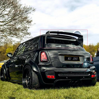 R56 JCW Spoiler atap serat karbon, Aksesori Mobil sayap spoiler atap serat karbon gaya untuk Mini Cooper Ver.2.11/2.12 2007-2013